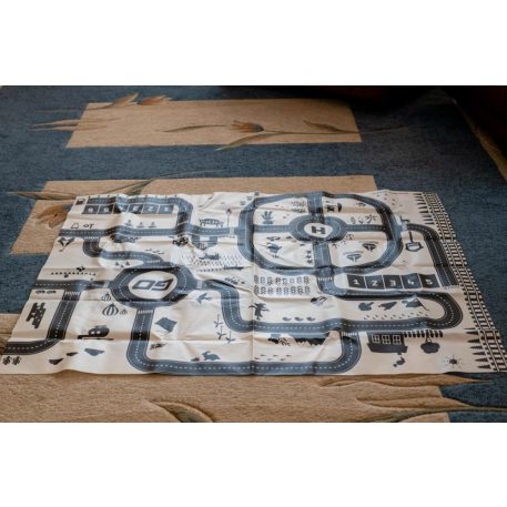 Covor de joacă oraș, rezistent la apă  130 x 100 cm