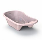   Babylon Deluxe cădiță de baie bebeluși roz, cu model de bufniță, cu termometru încorporat