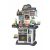 Happy Kitchen  Set de bucătărie gri pentru copii cu accesorii, 46 de piese 