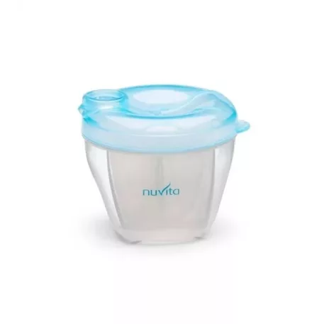 Cutie de depozitare Nuvita pentru lapte praf și formule  - în culoare albastru pastelat
