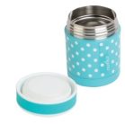 Nuvita acél termosz 350ml - babakék pöttyös