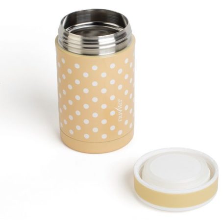 Nuvita acél termosz 500ml - bézs pöttyös