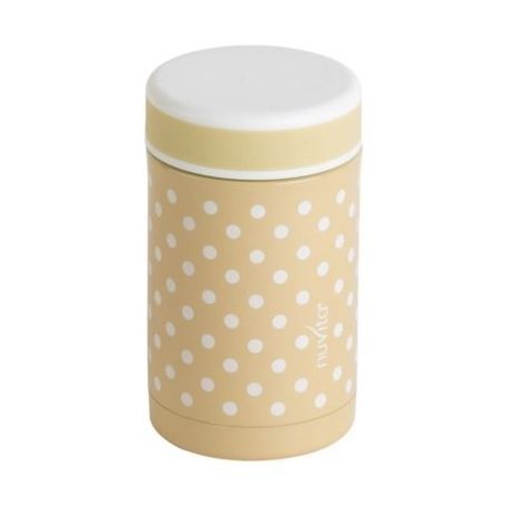 Nuvita acél termosz 500ml - bézs pöttyös