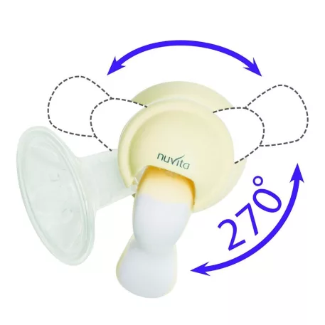 Nuvita 1215 TWIST pompă manuală de sân + biberon