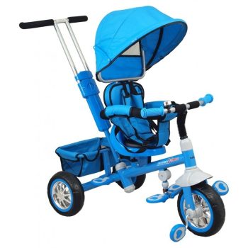 Baby Mix Odyssey kék tricikli kupolával (360°-ban forgatható ülés)