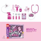 Set de joacă medical cu multe accesorii – culoare roz