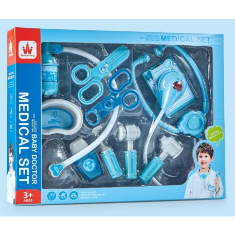 Set de joacă medical cu multe accesorii – culoare albastră