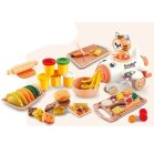 Mașină de făcut paste pentru copii în formă de avion, cu plastilină colorată și accesorii