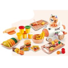   Mașină de făcut paste pentru copii în formă de avion, cu plastilină colorată și accesorii