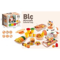   Mașină de făcut paste pentru copii în formă de avion, cu plastilină colorată și accesorii