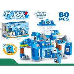 Set de construcție 80 piese cu tematică poliție