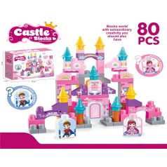 Set de construcție 80 piese cu tematică castel