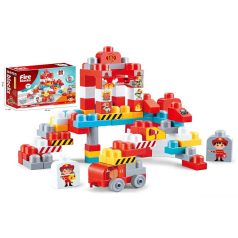 Set de construcție pompieri Mama Kiddies – 80 piese