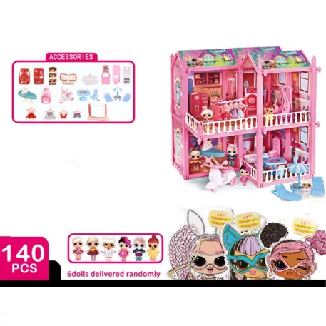 Casă de păpuși – 140 de piese