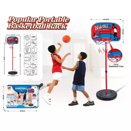 Set suport coș de baschet cu minge