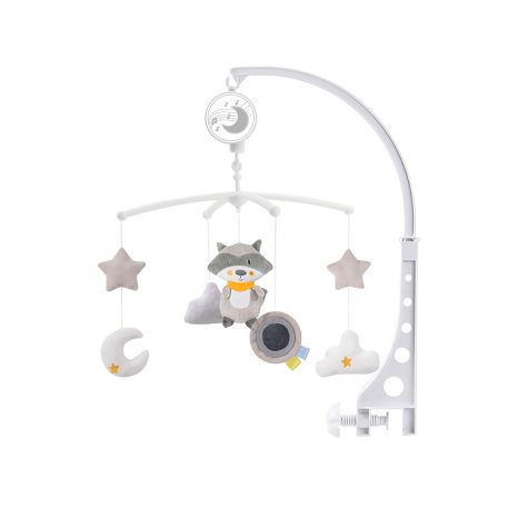 Carusel muzical rotativ pentru pătuț - Gri