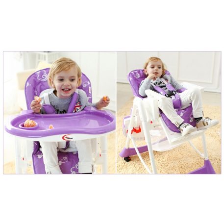 Mama Kiddies Star lila multifunkciós etetőszék + Ajándék