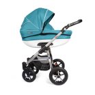 Cărucior multifuncțional 3în1 Mama Kiddies Dream cu accesorii, în culoare  turcoaz  + Cadou