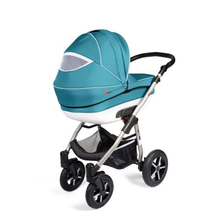 Cărucior multifuncțional 3în1 Mama Kiddies Dream cu accesorii, în culoare  turcoaz  + Cadou