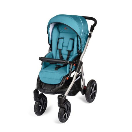 Cărucior multifuncțional 3în1 Mama Kiddies Dream cu accesorii, în culoare  turcoaz  + Cadou