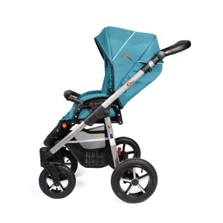 Cărucior multifuncțional 3în1 Mama Kiddies Dream cu accesorii, în culoare  turcoaz  + Cadou