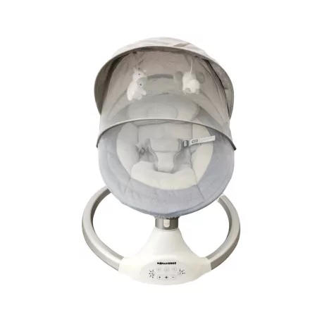 Mama Kiddies leagăn electric și balansoar  premium cu telecomandă în culoare albastru + cadouri