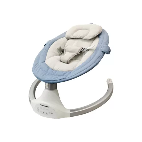 Mama Kiddies leagăn electric și balansoar  premium cu telecomandă în culoare albastru + cadouri