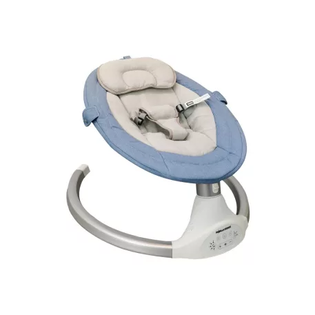 Mama Kiddies leagăn electric și balansoar  premium cu telecomandă în culoare albastru + cadouri