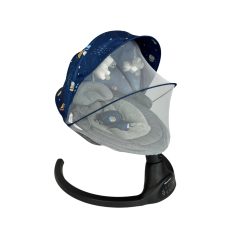   Mama Kiddies premium leagăn electric 2 în 1 și scaun de relaxare cu telecomandă - Galaxy + cadouri