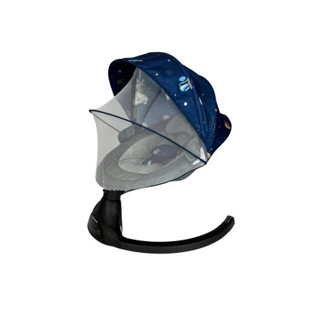 Mama Kiddies premium leagăn electric 2 în 1 și scaun de relaxare cu telecomandă - Galaxy + cadouri