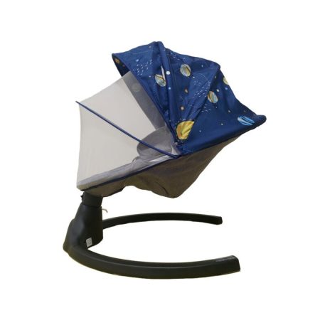 Mama Kiddies premium leagăn electric 2 în 1 și scaun de relaxare cu telecomandă - Galaxy + cadouri