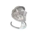 Mama Kiddies leagăn electric premium 2-în-1 și șezlong cu telecomandă, culoare gri + cadouri