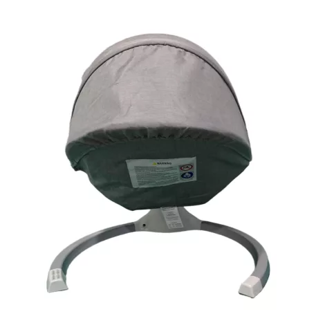 Mama Kiddies leagăn electric premium 2-în-1 și șezlong cu telecomandă, culoare gri + cadouri