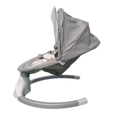 Mama Kiddies leagăn electric premium 2-în-1 și șezlong cu telecomandă, culoare gri + cadouri