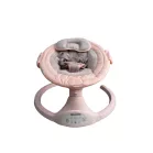 Mama Kiddies premium leagăn electric 2 în 1 și scaun de relaxare cu telecomandă, culoare piersică + cadouri