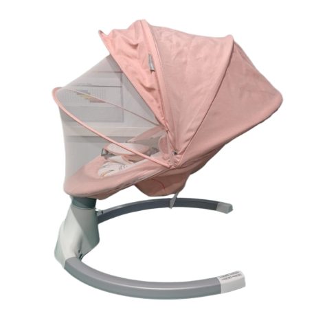 Mama Kiddies leagăn electric premium 2-în-1 și șezlong cu telecomandă, culoare roz + cadouri