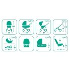 Bebetto HOLLAND 3in1 Full Extra bézs színben + Kiegészítők + Ajándék