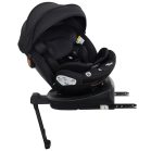 Scaun auto de siguranță Mama Kiddies Turbo Wings rotativ 360° cu ISOFIX (40–150 cm), culoare neagră, cu picior de sprijin + cadou parasolar, pernă pentru susținerea spatelui