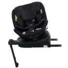 Scaun auto de siguranță Mama Kiddies Turbo Wings rotativ 360° cu ISOFIX (40–150 cm), culoare neagră, cu picior de sprijin + cadou parasolar, pernă pentru susținerea spatelui