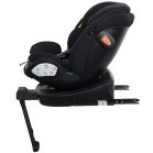 Scaun auto de siguranță Mama Kiddies Turbo Wings rotativ 360° cu ISOFIX (40–150 cm), culoare neagră, cu picior de sprijin + cadou parasolar, pernă pentru susținerea spatelui