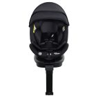 Scaun auto de siguranță Mama Kiddies Turbo Wings rotativ 360° cu ISOFIX (40–150 cm), culoare neagră, cu picior de sprijin + cadou parasolar, pernă pentru susținerea spatelui