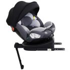 Scaun auto de siguranță Mama Kiddies Turbo Wings rotativ 360° cu ISOFIX (40–150 cm), culoare gri, cu picior de sprijin + cadou parasolar, pernă pentru susținerea spatelui