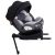 Scaun auto de siguranță Mama Kiddies Turbo Wings rotativ 360° cu ISOFIX (40–150 cm), culoare gri, cu picior de sprijin + cadou parasolar, pernă pentru susținerea spatelui