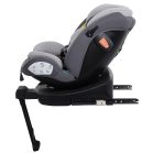 Scaun auto de siguranță Mama Kiddies Turbo Wings rotativ 360° cu ISOFIX (40–150 cm), culoare gri, cu picior de sprijin + cadou parasolar, pernă pentru susținerea spatelui