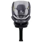 Scaun auto de siguranță Mama Kiddies Turbo Wings rotativ 360° cu ISOFIX (40–150 cm), culoare gri, cu picior de sprijin + cadou parasolar, pernă pentru susținerea spatelui