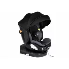 Scaun auto de siguranță Mama Kiddies® Turbo Wings cu ISOFIX, rotativ la 360° (40–150 cm), de culoare gri închis + cadou suport pentru coloană și copertină de protecție solară