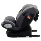 Scaun auto de siguranță Mama Kiddies® Turbo Wings rotativ 360° cu ISOFIX (40–150 cm), culoare gri + cadou parasolar, pernă pentru susținerea spatelui