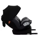 Scaun auto de siguranță Mama Kiddies® Turbo Wings rotativ 360° cu ISOFIX (40–150 cm), culoare gri + cadou parasolar, pernă pentru susținerea spatelui
