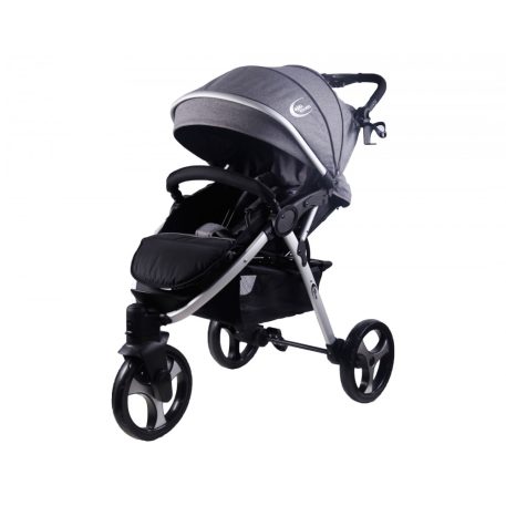 Mama Kiddies Explorer sport babakocsi babahordozóval és kiegészítőkkel szürke színben + ajándék lábzsák