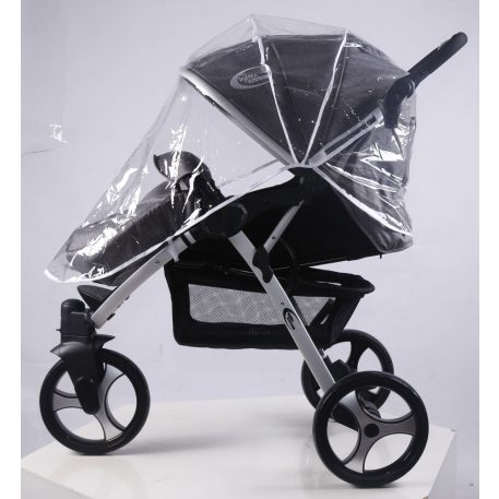 Mama Kiddies Explorer sport babakocsi babahordozóval és kiegészítőkkel szürke színben + ajándék lábzsák